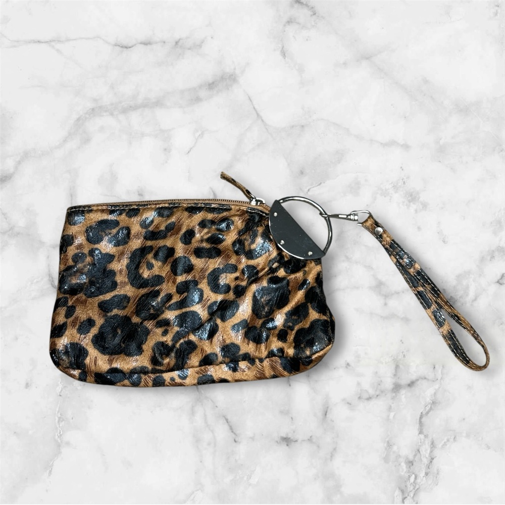 Aldo Leopard Print Wristlet Clutch